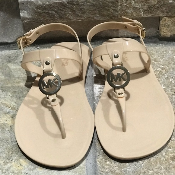 MICHAEL Michael Kors Shoes - NEW!!  Michael Kors light tan/cream jelly sandals